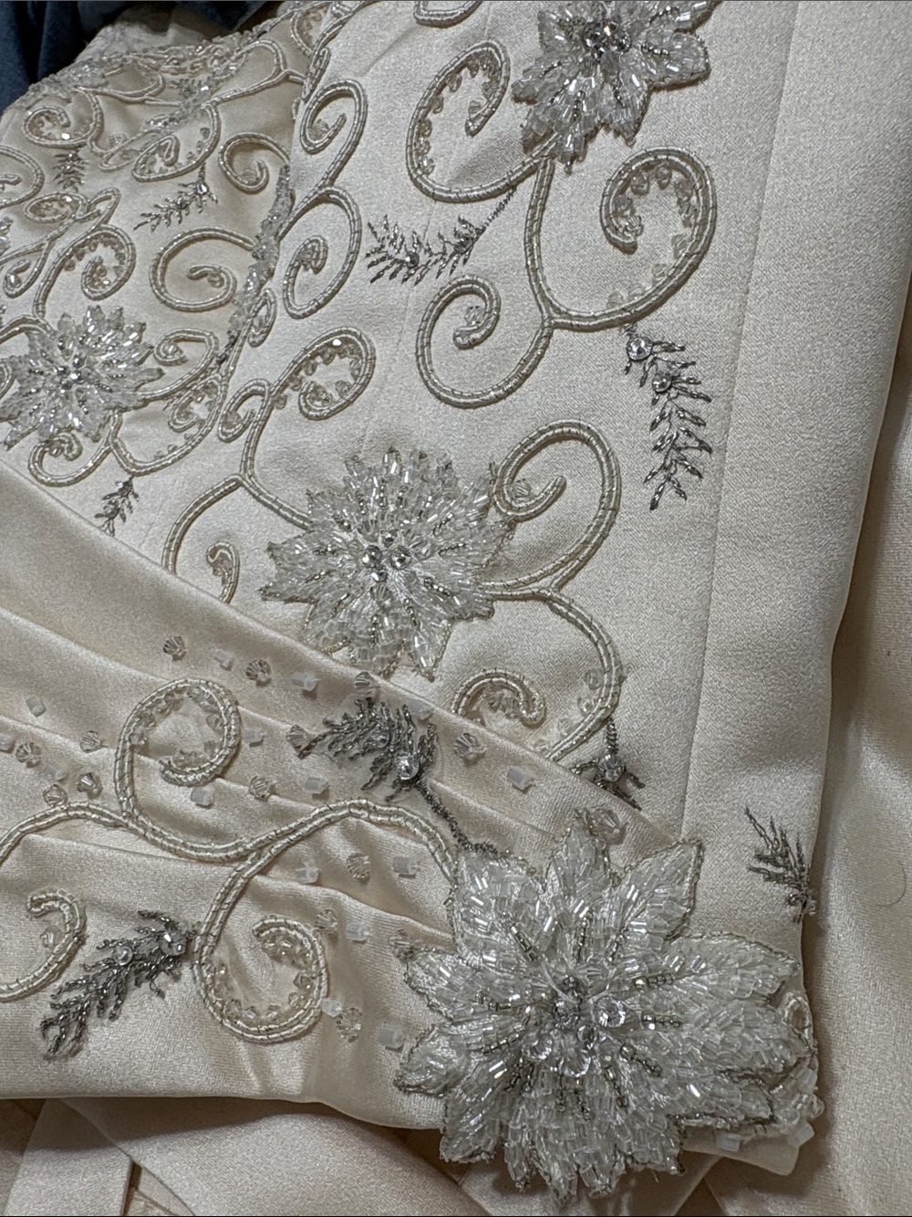 Maggie Sottero Haute Couture Champagne Bridal gown - Picture 7 of 10